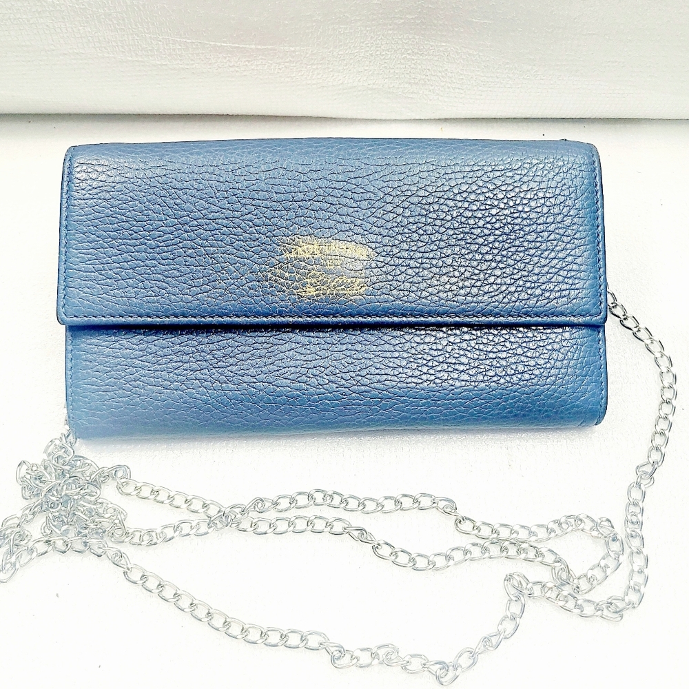 Gucci Leather Wallet On Chain